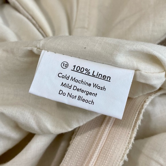 SOLD 💕NEW Saints + Secrets Strapless Linen Ruffle Cropped Jumpsuit - Picture 8 of 16